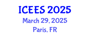 International Conference on Earthquake Engineering and Seismology (ICEES) March 29, 2025 - Paris, France