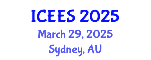 International Conference on Earthquake Engineering and Seismology (ICEES) March 29, 2025 - Sydney, Australia