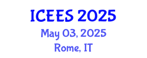 International Conference on Earthquake Engineering and Seismology (ICEES) May 03, 2025 - Rome, Italy