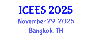 International Conference on Earthquake Engineering and Seismology (ICEES) November 29, 2025 - Bangkok, Thailand