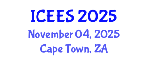 International Conference on Earthquake Engineering and Seismology (ICEES) November 04, 2025 - Cape Town, South Africa