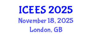 International Conference on Earthquake Engineering and Seismology (ICEES) November 18, 2025 - London, United Kingdom