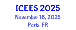 International Conference on Earthquake Engineering and Seismology (ICEES) November 18, 2025 - Paris, France