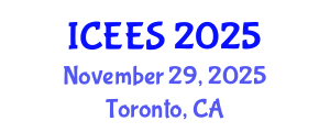 International Conference on Earthquake Engineering and Seismology (ICEES) November 29, 2025 - Toronto, Canada