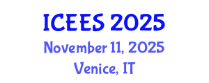 International Conference on Earthquake Engineering and Seismology (ICEES) November 11, 2025 - Venice, Italy
