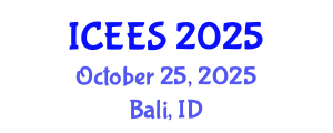 International Conference on Earthquake Engineering and Seismology (ICEES) October 25, 2025 - Bali, Indonesia