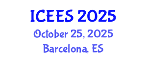 International Conference on Earthquake Engineering and Seismology (ICEES) October 25, 2025 - Barcelona, Spain