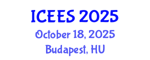 International Conference on Earthquake Engineering and Seismology (ICEES) October 18, 2025 - Budapest, Hungary
