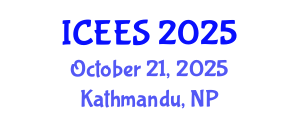 International Conference on Earthquake Engineering and Seismology (ICEES) October 21, 2025 - Kathmandu, Nepal