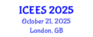 International Conference on Earthquake Engineering and Seismology (ICEES) October 21, 2025 - London, United Kingdom