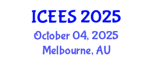 International Conference on Earthquake Engineering and Seismology (ICEES) October 04, 2025 - Melbourne, Australia
