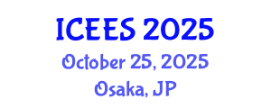 International Conference on Earthquake Engineering and Seismology (ICEES) October 25, 2025 - Osaka, Japan