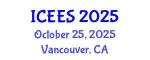 International Conference on Earthquake Engineering and Seismology (ICEES) October 25, 2025 - Vancouver, Canada
