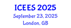 International Conference on Earthquake Engineering and Seismology (ICEES) September 23, 2025 - London, United Kingdom