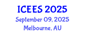 International Conference on Earthquake Engineering and Seismology (ICEES) September 09, 2025 - Melbourne, Australia