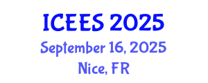 International Conference on Earthquake Engineering and Seismology (ICEES) September 16, 2025 - Nice, France