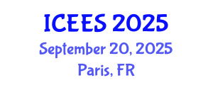 International Conference on Earthquake Engineering and Seismology (ICEES) September 20, 2025 - Paris, France