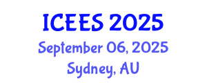 International Conference on Earthquake Engineering and Seismology (ICEES) September 06, 2025 - Sydney, Australia