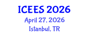 International Conference on Earthquake Engineering and Seismology (ICEES) April 27, 2026 - Istanbul, Turkey International Conference on Earthquake Engineering and Seismology (ICEES) April 27, 2026 - Istanbul, Turkey