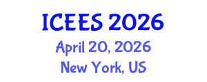 International Conference on Earthquake Engineering and Seismology (ICEES) April 20, 2026 - New York, United States International Conference on Earthquake Engineering and Seismology (ICEES) April 20, 2026 - New York, United States
