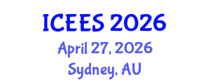 International Conference on Earthquake Engineering and Seismology (ICEES) April 27, 2026 - Sydney, Australia International Conference on Earthquake Engineering and Seismology (ICEES) April 27, 2026 - Sydney, Australia