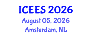 International Conference on Earthquake Engineering and Seismology (ICEES) August 05, 2026 - Amsterdam, Netherlands International Conference on Earthquake Engineering and Seismology (ICEES) August 05, 2026 - Amsterdam, Netherlands