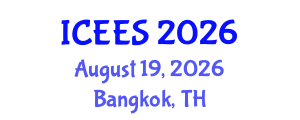 International Conference on Earthquake Engineering and Seismology (ICEES) August 19, 2026 - Bangkok, Thailand