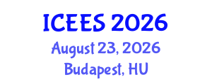 International Conference on Earthquake Engineering and Seismology (ICEES) August 23, 2026 - Budapest, Hungary