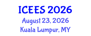 International Conference on Earthquake Engineering and Seismology (ICEES) August 23, 2026 - Kuala Lumpur, Malaysia International Conference on Earthquake Engineering and Seismology (ICEES) August 23, 2026 - Kuala Lumpur, Malaysia