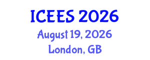 International Conference on Earthquake Engineering and Seismology (ICEES) August 19, 2026 - London, United Kingdom International Conference on Earthquake Engineering and Seismology (ICEES) August 19, 2026 - London, United Kingdom
