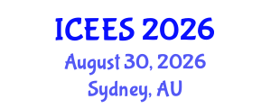 International Conference on Earthquake Engineering and Seismology (ICEES) August 30, 2026 - Sydney, Australia