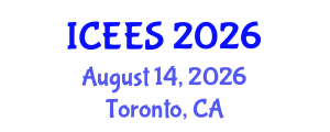 International Conference on Earthquake Engineering and Seismology (ICEES) August 14, 2026 - Toronto, Canada International Conference on Earthquake Engineering and Seismology (ICEES) August 14, 2026 - Toronto, Canada