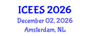 International Conference on Earthquake Engineering and Seismology (ICEES) December 02, 2026 - Amsterdam, Netherlands International Conference on Earthquake Engineering and Seismology (ICEES) December 02, 2026 - Amsterdam, Netherlands