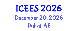 International Conference on Earthquake Engineering and Seismology (ICEES) December 20, 2026 - Dubai, United Arab Emirates
