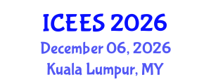 International Conference on Earthquake Engineering and Seismology (ICEES) December 06, 2026 - Kuala Lumpur, Malaysia
