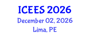 International Conference on Earthquake Engineering and Seismology (ICEES) December 02, 2026 - Lima, Peru International Conference on Earthquake Engineering and Seismology (ICEES) December 02, 2026 - Lima, Peru
