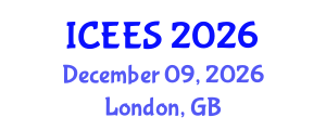 International Conference on Earthquake Engineering and Seismology (ICEES) December 09, 2026 - London, United Kingdom