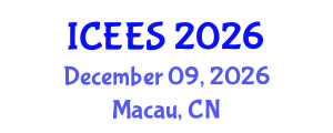 International Conference on Earthquake Engineering and Seismology (ICEES) December 09, 2026 - Macau, China International Conference on Earthquake Engineering and Seismology (ICEES) December 09, 2026 - Macau, China