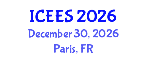 International Conference on Earthquake Engineering and Seismology (ICEES) December 30, 2026 - Paris, France