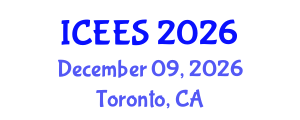 International Conference on Earthquake Engineering and Seismology (ICEES) December 09, 2026 - Toronto, Canada