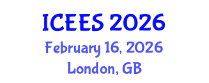 International Conference on Earthquake Engineering and Seismology (ICEES) February 16, 2026 - London, United Kingdom International Conference on Earthquake Engineering and Seismology (ICEES) February 16, 2026 - London, United Kingdom
