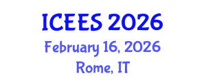 International Conference on Earthquake Engineering and Seismology (ICEES) February 16, 2026 - Rome, Italy International Conference on Earthquake Engineering and Seismology (ICEES) February 16, 2026 - Rome, Italy