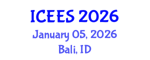 International Conference on Earthquake Engineering and Seismology (ICEES) January 05, 2026 - Bali, Indonesia International Conference on Earthquake Engineering and Seismology (ICEES) January 05, 2026 - Bali, Indonesia