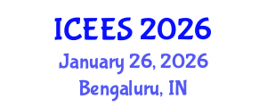 International Conference on Earthquake Engineering and Seismology (ICEES) January 26, 2026 - Bengaluru, India International Conference on Earthquake Engineering and Seismology (ICEES) January 26, 2026 - Bengaluru, India
