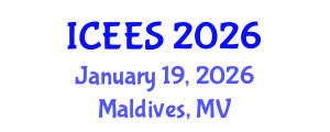 International Conference on Earthquake Engineering and Seismology (ICEES) January 19, 2026 - Maldives, Maldives International Conference on Earthquake Engineering and Seismology (ICEES) January 19, 2026 - Maldives, Maldives