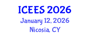 International Conference on Earthquake Engineering and Seismology (ICEES) January 12, 2026 - Nicosia, Cyprus International Conference on Earthquake Engineering and Seismology (ICEES) January 12, 2026 - Nicosia, Cyprus
