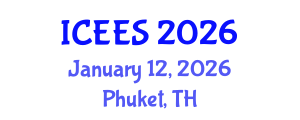 International Conference on Earthquake Engineering and Seismology (ICEES) January 12, 2026 - Phuket, Thailand International Conference on Earthquake Engineering and Seismology (ICEES) January 12, 2026 - Phuket, Thailand