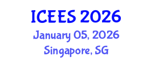 International Conference on Earthquake Engineering and Seismology (ICEES) January 05, 2026 - Singapore, Singapore International Conference on Earthquake Engineering and Seismology (ICEES) January 05, 2026 - Singapore, Singapore