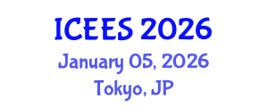 International Conference on Earthquake Engineering and Seismology (ICEES) January 05, 2026 - Tokyo, Japan International Conference on Earthquake Engineering and Seismology (ICEES) January 05, 2026 - Tokyo, Japan