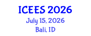 International Conference on Earthquake Engineering and Seismology (ICEES) July 15, 2026 - Bali, Indonesia International Conference on Earthquake Engineering and Seismology (ICEES) July 15, 2026 - Bali, Indonesia